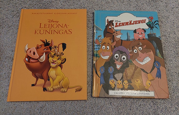 Disney Leijona kuningas ǰa Lehmäjengi kirjat, 2 kpl