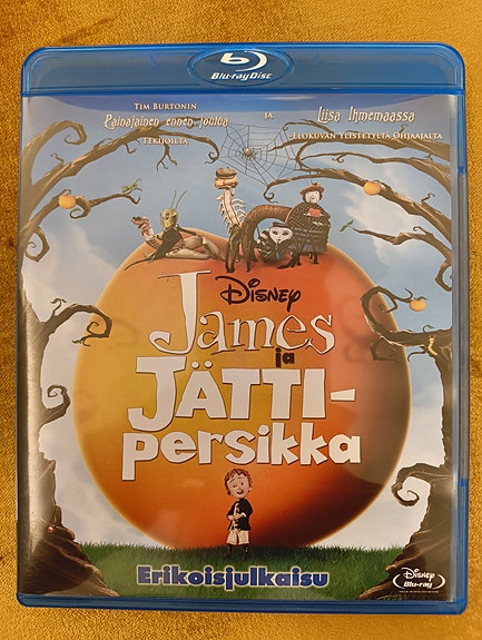 James ja Jättipersikka (Blu-ray) Suomipainos