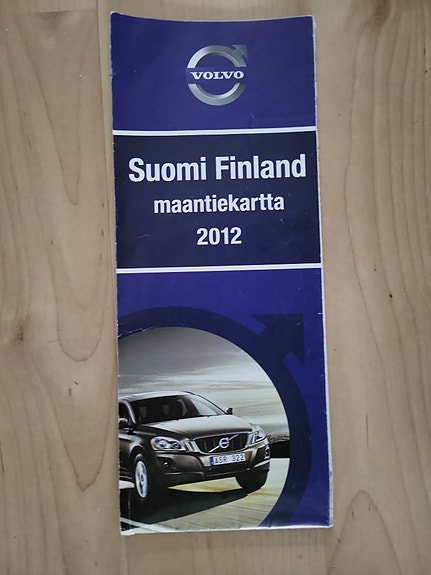 Volvo Suomi Finland maantiekartta 2012