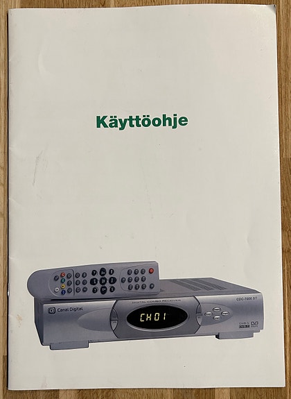 Canal Digital digiboksi käyttöohje