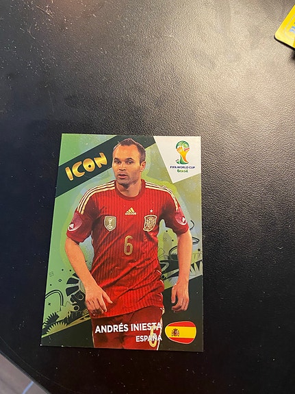 Panini FIFA World Cup 2014 Andrés Iniesta keräilykortti