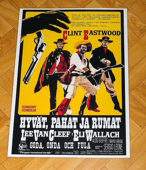 Hyvät, pahat ja rumat, SERGIO LEONE leffajuliste