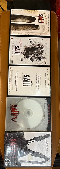 Saw dvd elokuva paketti! 5kpl.