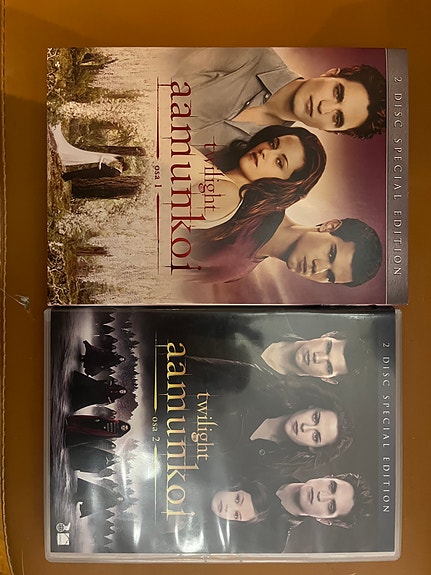 Twilight aamunkoi 1&2 dvd