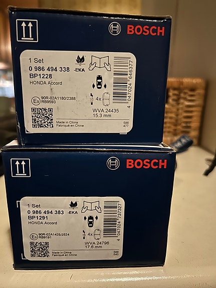 Honda Accord  VIII (08-15) jarrupalasarjat Bosch