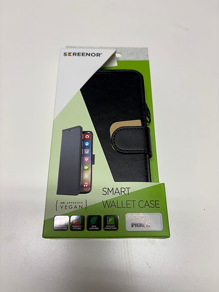 Screenor Smart Wallet Case Black – iPhone 16