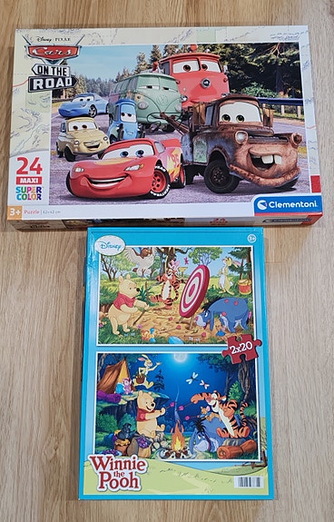 Lasten palapelit Autot ja Nalle Puh