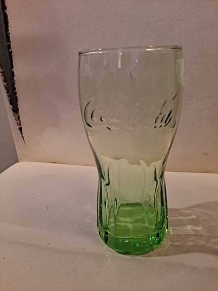 Coca-Cola juomalasi vihreä lasi