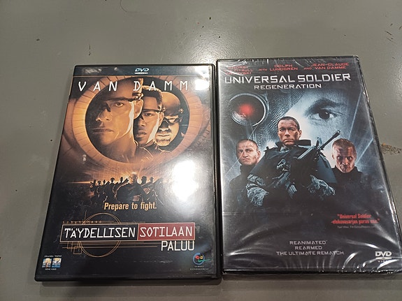 Täydellisen sotilaan paluu ja universal soldier regeneration DvD