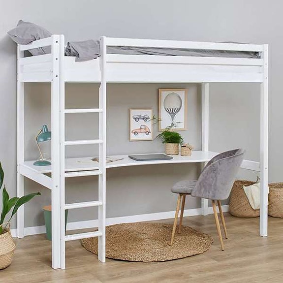 Hoppekids ECO Dream korkea parvisänky pöydällä
