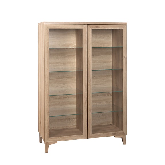 Niklas vitriini matala lasihyllyillä (100cm)