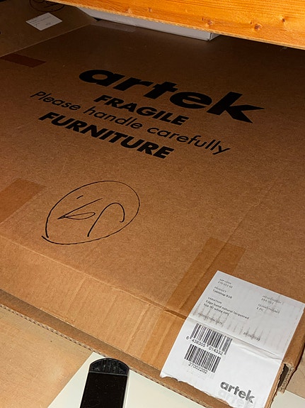 Artek 81B valkoinen/koivu, uusi paketissa