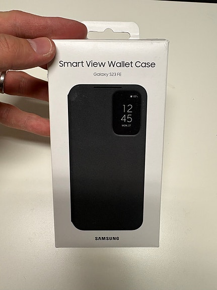 Samsung Smart View Wallet Case Galaxy S23 FE – musta