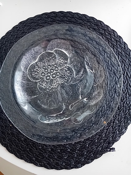 Pioni lautanen, tarjoilulautanen, Nuutajärvi