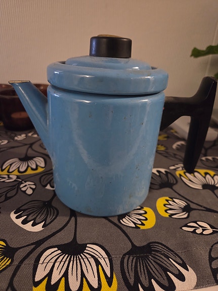 Finel Pikku-Pehtoori kahvikannu, sininen. Huippukunto!
