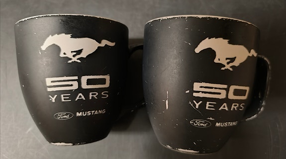 Ford Mustang 50 years - kahvi/tee mukit