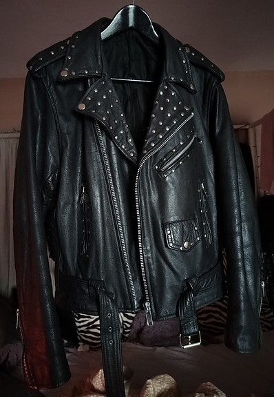 vintage biker nahkatakki