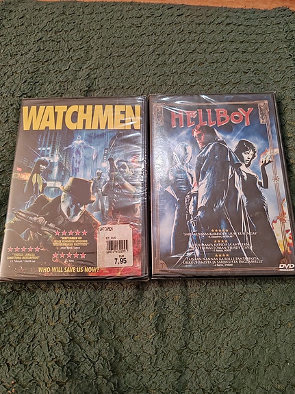 Watchmen ja Hellboy DVD uudet