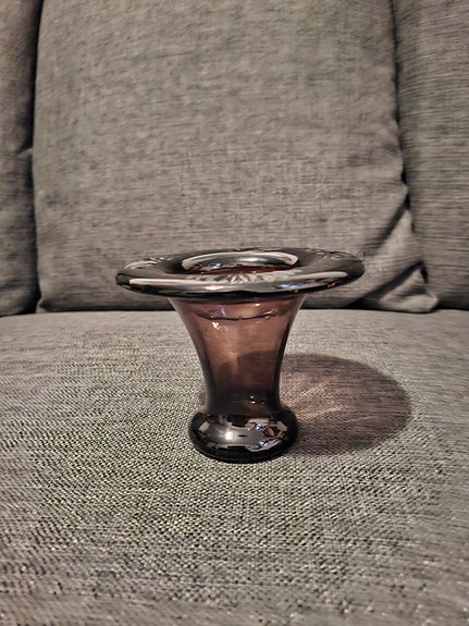 Lasi maljakko ruskea (Humppila Kalla)