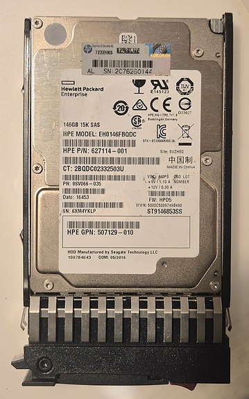 HPE 146GB 15K SAS 2.5