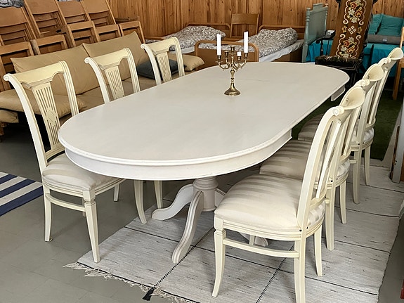 Ruokaluryhmä 160-240 cm (tuoleja 6 kpl)