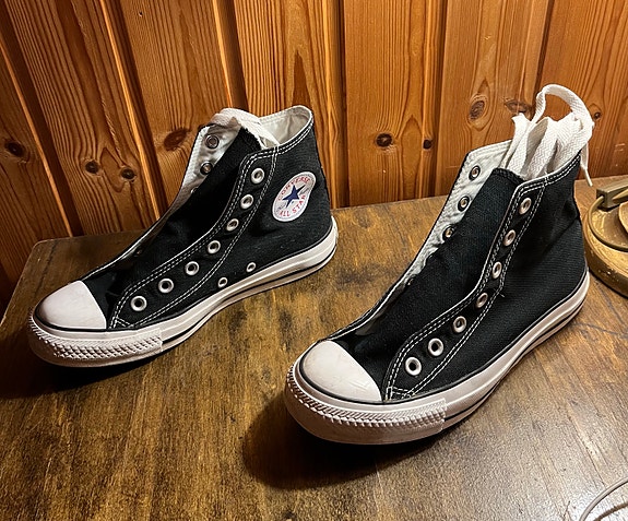 Mustat converse all star tennarit koko 37,5