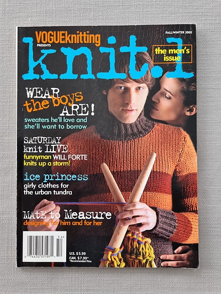 UUSI lehti: Vogue knitting: knit. 1 - The men's issue