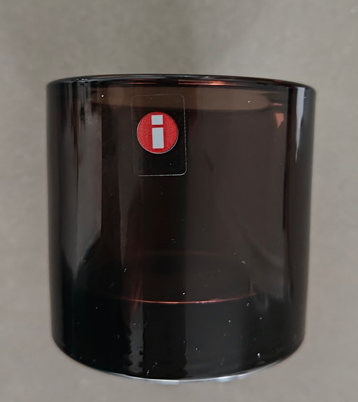 Iittala Kivi-tuikku ruskea lasi