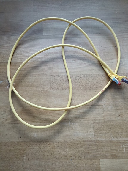 Verkkokaapeli RJ45 keltainen