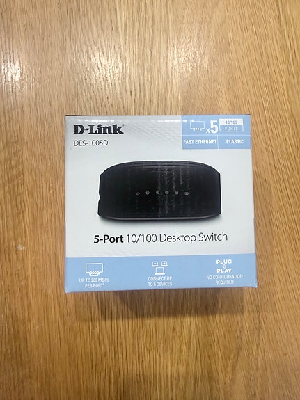 D-Link kytkin 5-porttinen