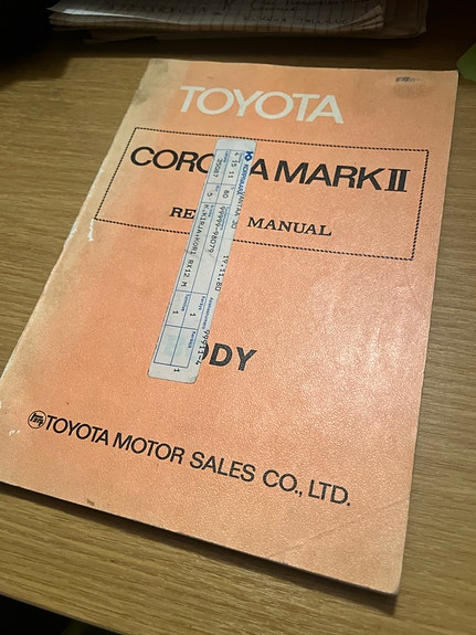 Toyota Corona Mark II korjausopas huoltokäsikirja