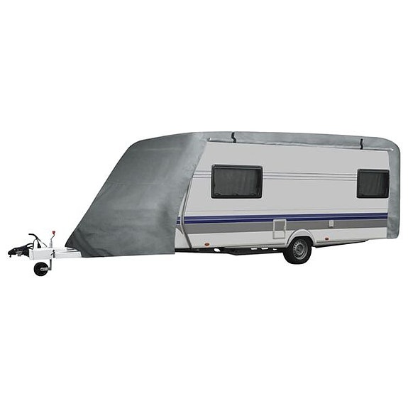 vidaXL Asuntovaunun suojapeite harmaa S(sku210093