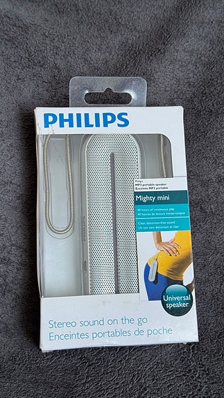 Philips Mighty Mini kannettava kaiutin valkoinen