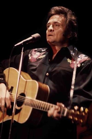 Johnny Cash juliste koko  50x70cm 1976 Tukholma.Uustuotantoa.