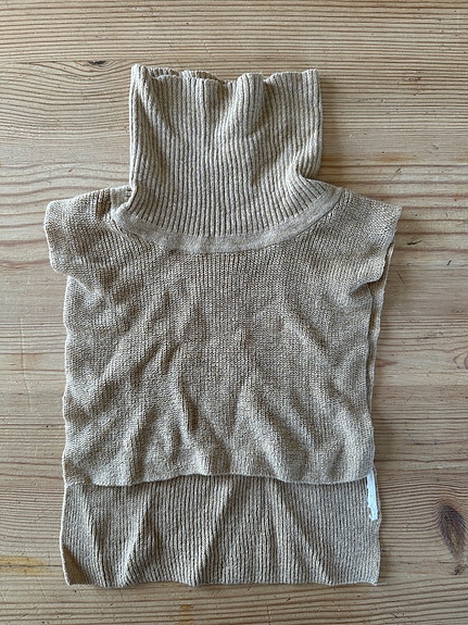 H&M lasten kauluri 86 beige merinovilla unisex