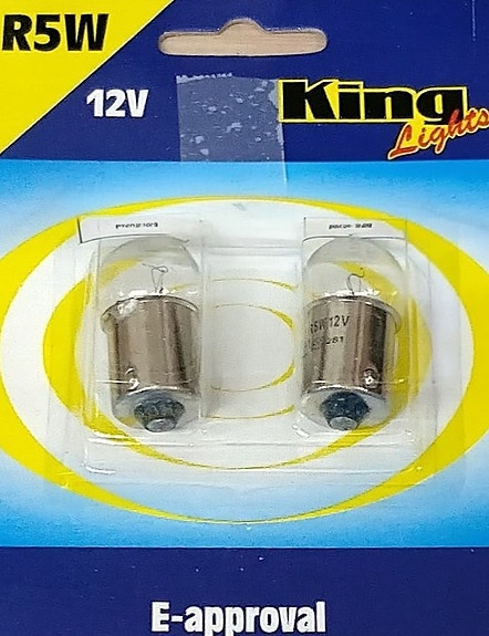 6 kpl R5W 12V polttimot King