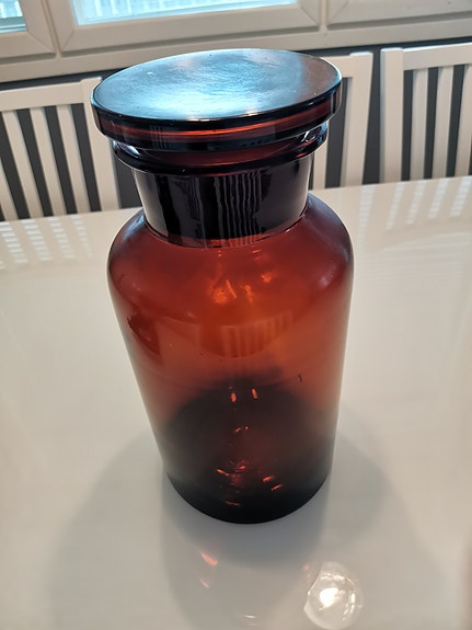 Vanha apteekki pullo 5L lasikannella