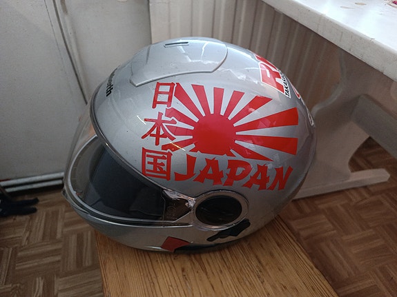Schuberth C2 moottoripyöräkypärä 58/59 hopea Japan-teemainen
