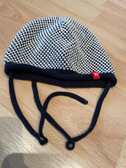 Reima vauvan pipo koko 46 mustavalkoinen puuvilla unisex