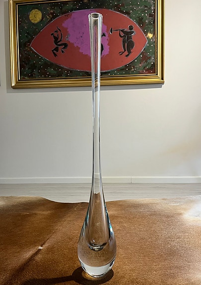 Iso 82,5 cm Drop maljakko, Desing Panu Turunen/Kari Alakoski, signeerattu