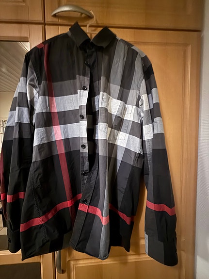 Burberry miesten kauluspaita L kirjava puuvilla