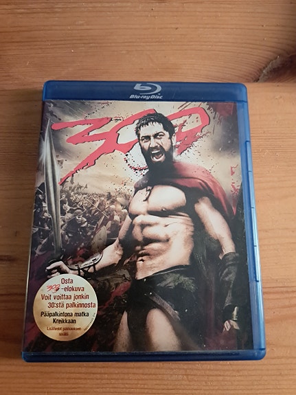 300 Blu-ray Suomijulkaisu uudenveroinen 10€+6posti/nouto