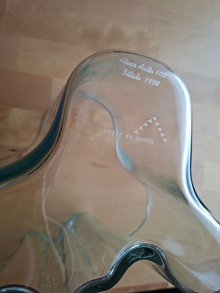 Iittala Aalto-maljakko kirkas lasi