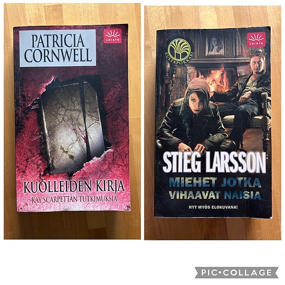 Patricia Cornwell Kuolleiden kirja ja Larsson : Miehet jotka vihaavat naisia