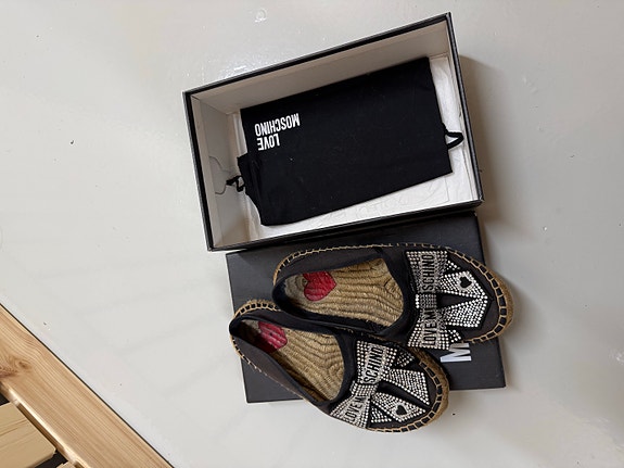 Love Moschino espadrillet kengät koko 37