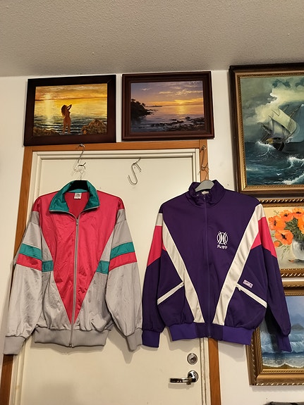Vintage verkka takkit l, xl