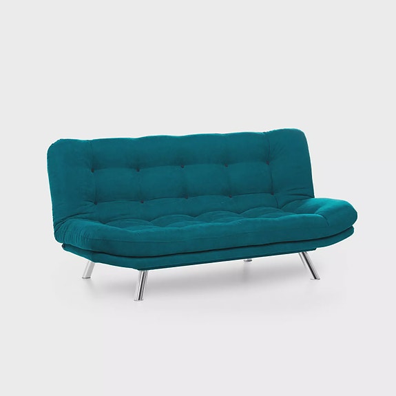 3-istuttava vuodesohva, petroolinvihreä, 200 cm leveä, monikäyttöinen, kest�