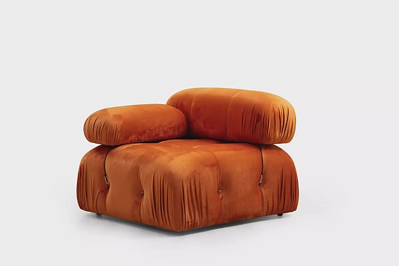 1-istuttava sohva, oranssi, 95 cm x 95 cm x 75 cm, kestävä, mukautuva, helppoh