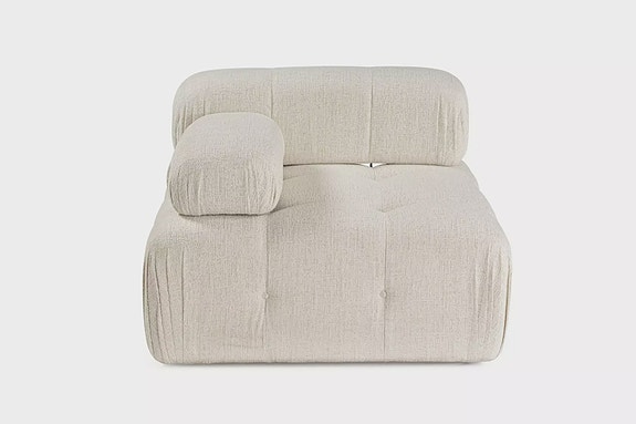 1-istuttava sohva, kerma, 100 cm x 100 cm x 80 cm, mukava, kestävä, tyylikäs