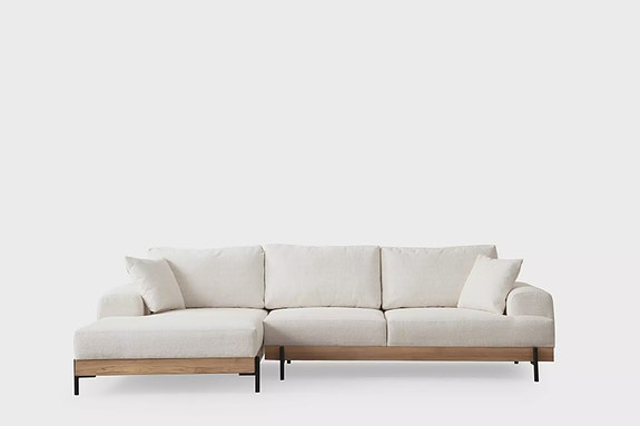 Kulmasohva, valkoinen, 170 x 280 cm, mukava, kestävä, tyylikäs